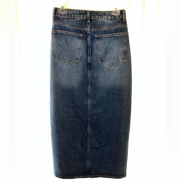 Fly Split Thigh Denim Skirt - Picture 8 of 8